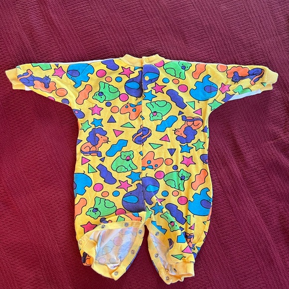 🐘🦁Vintage 90s Baby Onesie Set Sprockets Mervyns 6mo - Picture 3 of 11